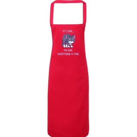 Hippowarehouse Its Fine I'm Fine Everything is fine Apron kitchen cooking painting DIY onesize adult