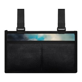 Yzaoxia Horse Wheelchair Armrest Accessories for Adult Power Wheel Chair Storage Bag Hang on Sides Multipurpose Hanging Bedside Caddy Lightweight Roomy Zipper Pocket for Home