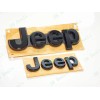 Grand Cherokee 2PCS Gloss Black Gray Front Rear Jeep Emblems