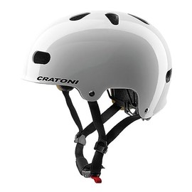 Cratoni Unisex Youth C-Mate Helmet, Glossy White, S