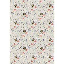 ALEX CLARK Bees and Flowers Tea Towel - 100% Cotton