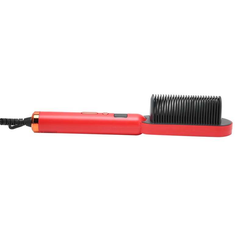 Hair Straightening Brush Negative Ion Combs AntiScald Heated Styling Brush