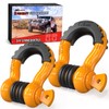 Nilight 2 Pack 3/4" D-Ring Shackle with 7/8" Screw Pin