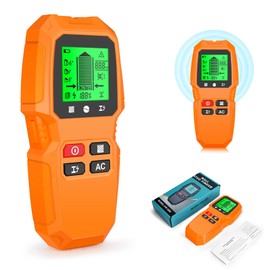 5 in 1 Stud Finder Wall Scanner, Electric Wire Finder Wood Metal Detector with LCD Display, High Accurate Sensor for Cable Metal Wood Stud Measurement