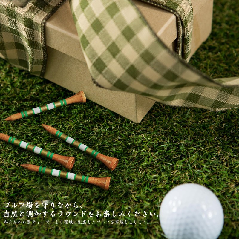 Golf Tees, Long Tees, With Scales, Birch Wood Tees, 2.8