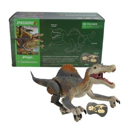 Odyssey Toys Smithsonian-Spinosaurus Remote Control Dinosaur Toy, 15+ ft Range, Indoor/Outdoor Play, Age 6+