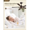 Fanbulous 1 Pack Farmhouse 42 Inch Ceiling Fans with Lights,