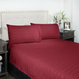 Colchas Elefantito Juego De Sábanas Matrimoniales Microfibra Soft Tela Satinada Color Vino Diseño De La Tela Satinado