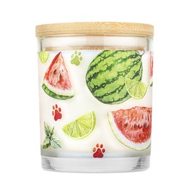 Pet House 9 oz Watermelon Mojito Scented Pet Odor Candle, Clean Burning, Long Lasting, Plant Based Spring, Summer Scented Soy Candle, 60 Hour Burn Time