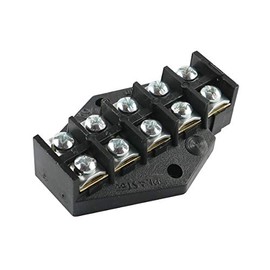 WITTKOWARE Terminal Strip with Screw Terminals, Screw-On 5-Pin for Conductors up to 10 mm²