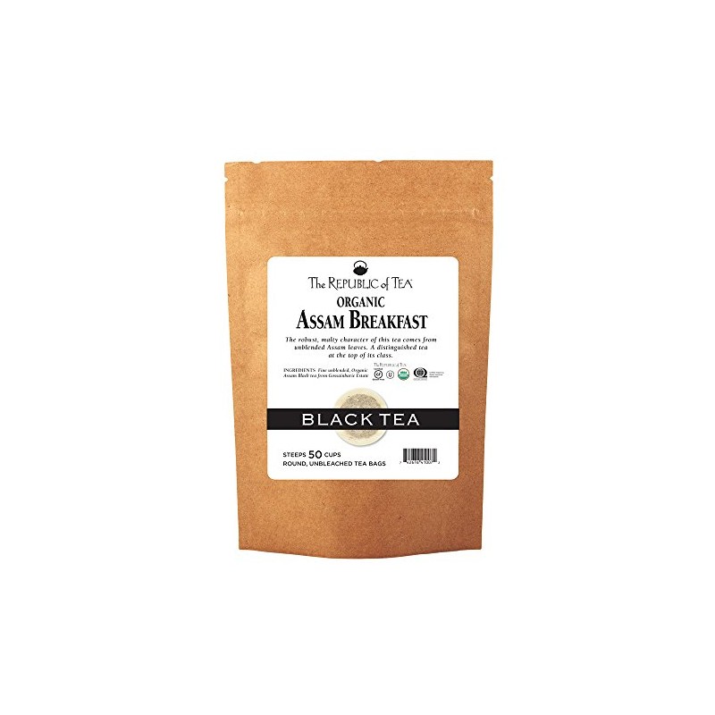 The Republic of Tea Organic Assam Breakfast Tea, 50 Tea