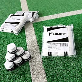 Milonto Original Grip Soft Extreme, Wet (MILONT ORIGINAL GRIP) Hard Tennis Grip Tape, White
