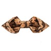 Men's Cork Bow Tie Wooden Grain Bowtie with Hook Closure