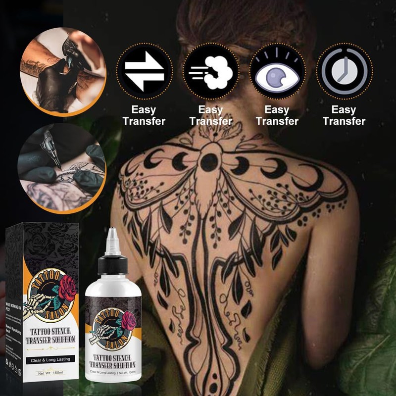 Tattoo Transfer Cream Gel, Tattoo Stencil Gel for Transfer Paper,