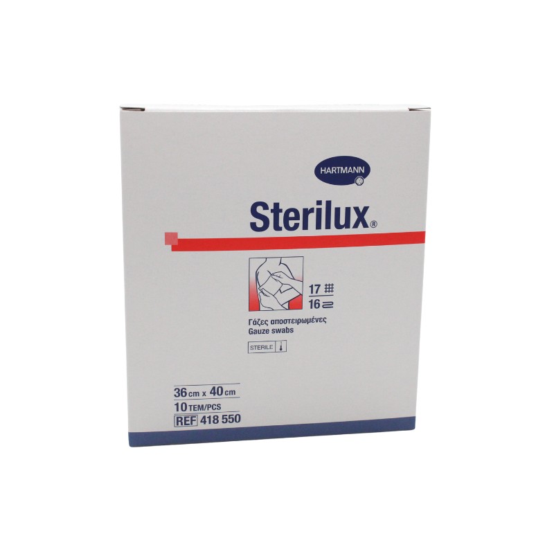 Hartmann Sterilux Sterile Gauze 36cm x 38cm 10 pcs