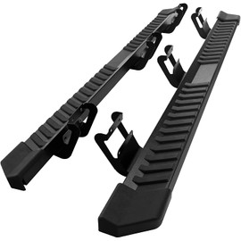 COMNOVA Side Step Nerf Bar Running Board Replacement for 99-16 Ford F250 Superduty Crew Cab（4 Full Size Door）,6 Inch Step Pad Design,OE Style (Black)