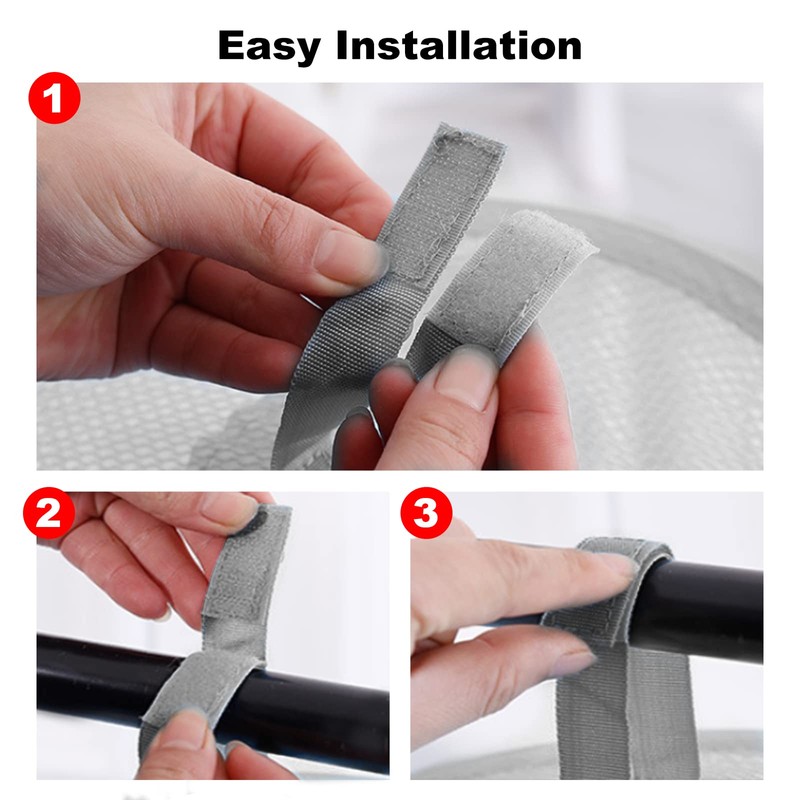 Hanging Mesh Storage Net, 4 Tier Compartments Foldable Hanging Soft