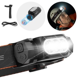 NIGHTEYE Camping Headlamp Led Headlight Torch For Hiking Fishing Bright Rechargable Light