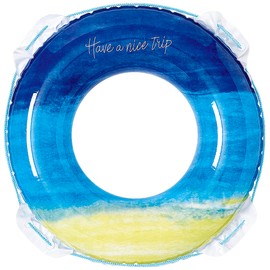Igarashi RLD-80L Swim Ring, 31.5 inches (80 cm), Blue Beach Ukiwa, Rope Included