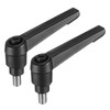 uxcell 2pcs Adjustable Clamping Lever Handle M6 x 10mm Metric