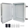 Outdoor Waterproof Box,IP67 ABS Junction Box Electrical Enclosure with Stainless