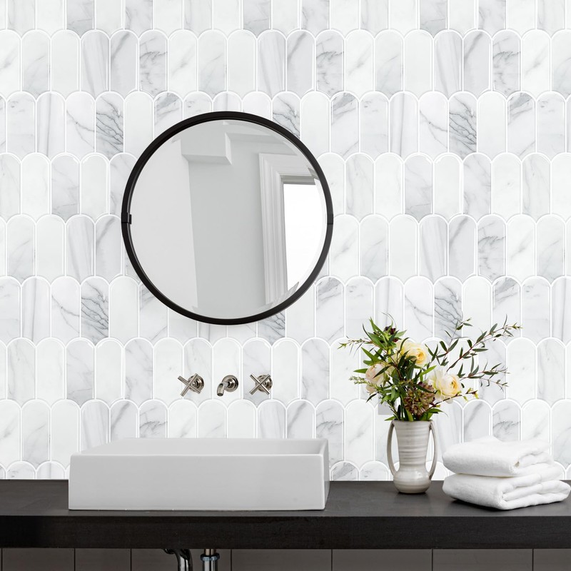 Vamos Tile Upgraded Thicker Design Peel and Stick Backsplash Tile,