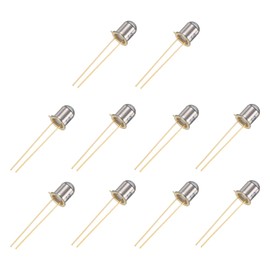 PATIKIL 5mm Photodiode, 10 Pack Photo Transistors Photodiodes Light Sensitive Diode Sensors Round Lens for Electronic Project