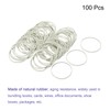 MECCANIXITY 100 Pack Rubber Band Stretchable Rubber Elastic Band White