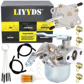 LIYYDS Carburetor Fuel Pump Kit Compatible with EZGO Gas Club Golf Cart Car 2-Cycle 2 Stroke Engine TXT Marathon 17563 17564 14031-G1 20071-G1 21740-G1 23932-G1