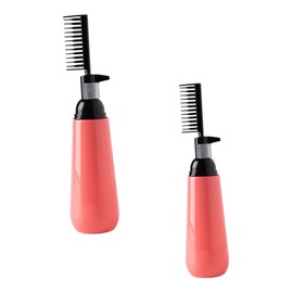 WOONEKY Hair Oiling Bottle 2pcs Hair Color Bottle Hair Dye Brush Bottle Hair Products Hair Color Brush Lotion Applicator Hair Coloring Dispensing Bottle Plastic Cosmetic Shampoo Bottle