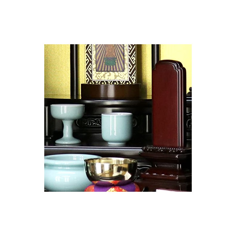 Naumukuma-chan Workshop Teacup Tea Ceremony, 1.6 Inches, Celadon, Plain, Porceladon,