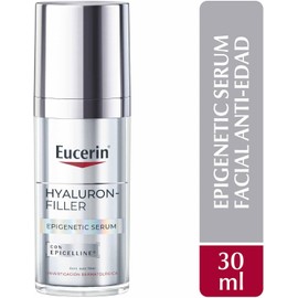 **Eucerin Hyaluron Filler Epigenetic Serum Anti-Aging (30 ml)** – Sérum ligero de rápida absorción con Epicelline y Ácido Hialurónico, adecuado para todo tipo de piel.