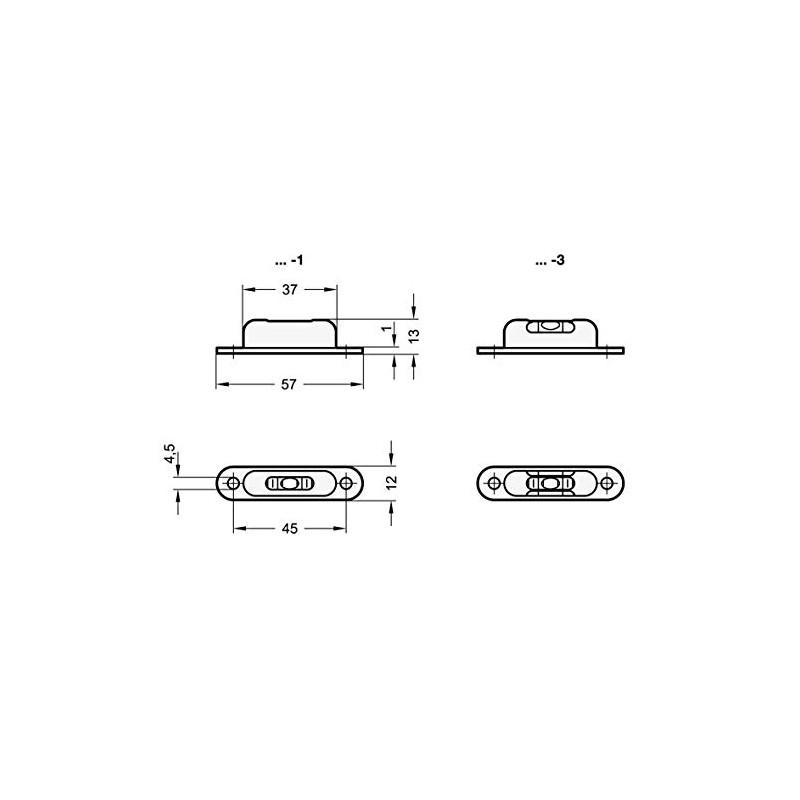 Ganter Normelemente | Longitudinal slibelle - GN 2282-MSR-57-G-50-3.