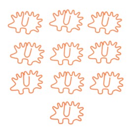 Hedgehog Paper Clips, 100 Pieces, Orange Animals Paper Clips, Bookmarks, Cute Paper Clips, Small Paper Clips for Office, School, Paper Folders, Organization