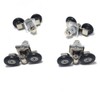 Set of 4 New Adjustable Shower Door Rollers 25mm