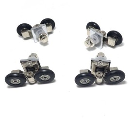 Set of 4 New Adjustable Shower Door Rollers 25mm