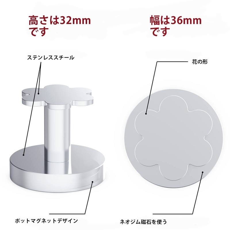 THCMAG Magnetic Hooks Heavy Duty Neodymium Magnetic Hooks, Rare Earth