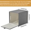 XNONE Tissue Box Cover Pu Leather Tissue Box Holder Square