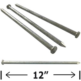 120d - Galvanized Spike nail - Outdoor rust resistant nail, great for landscaping ties (10)
