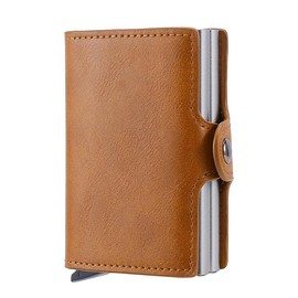 Bamboo Dive! Men's Credit Card Case Holder, Slide-type, Prevents Skimming, Large Capacity, Money Clip, Thin, For Work or School Commutes, yellow