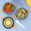 Stackable Lunch Box 1600ml Dual Layers Stainless Steel BPA Free