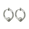 Puente 3 Colors, 3 Sizes, Thick Fake Earrings, 0.3 inch