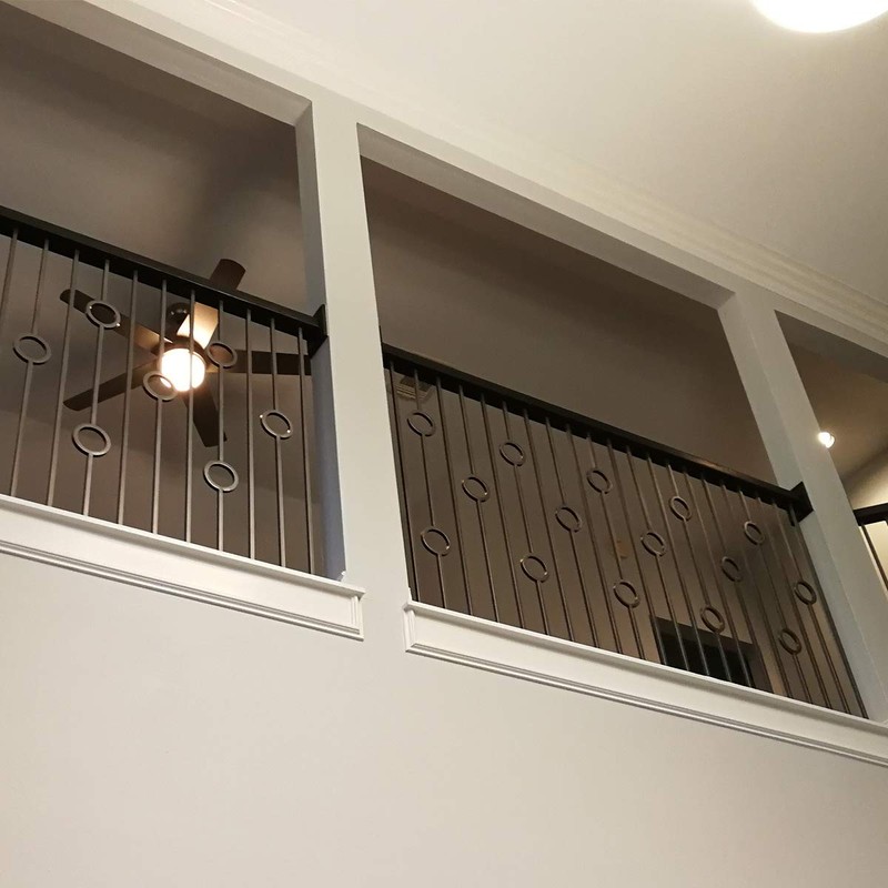 Affordable Stair Parts - Contemporary Two Ring Stair Iron Balusters
