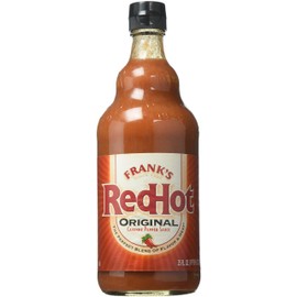 Frank's Red Hot Sauce Glass Bottle, Original Cayenne, 50-Ounce