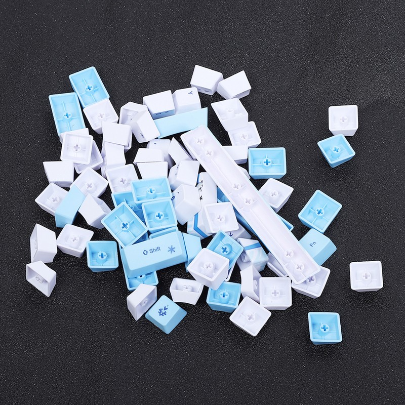 73PCs Sublimation Keycaps PBT Mechanical Keyboard Accessory PC Parts with