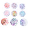 Minkissy Manicure Sequin Eye Makeup Sequins Sticker Nail Art Manicure