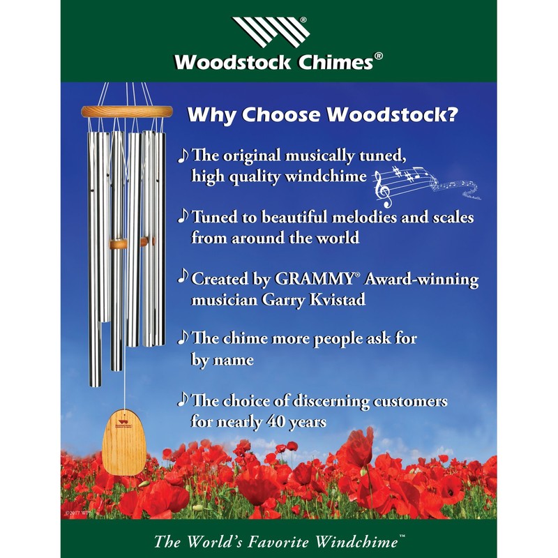 Woodstock Chimes - The ORIGINAL Guaranteed Musically Tuned Chime, Amazing