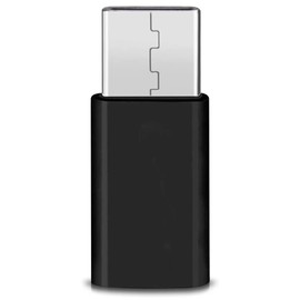 NAUC Micro USB Adapter to USB C Type C Male Converts USB 2.0 Type B to USB 3.1 Type C, Colours: Black, Quantity: 1 Piece