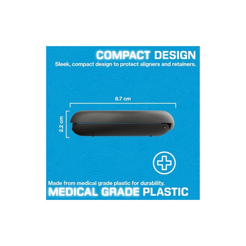 INVISALIGN Caja De Alineador Y Retenedor, Negro
