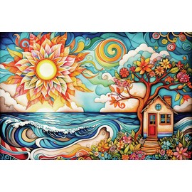 Springbok She Shed by The Sea 1000 Piece Jigsaw Puzzle for Adults - The Beach Awaits You in This Sea Side Escape